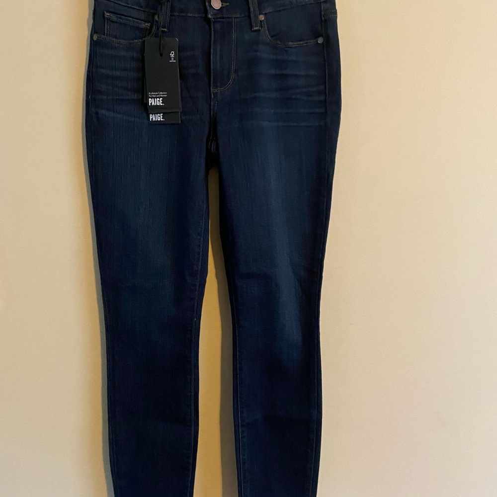 NWT Paige dark wash, skinny ankle jeans